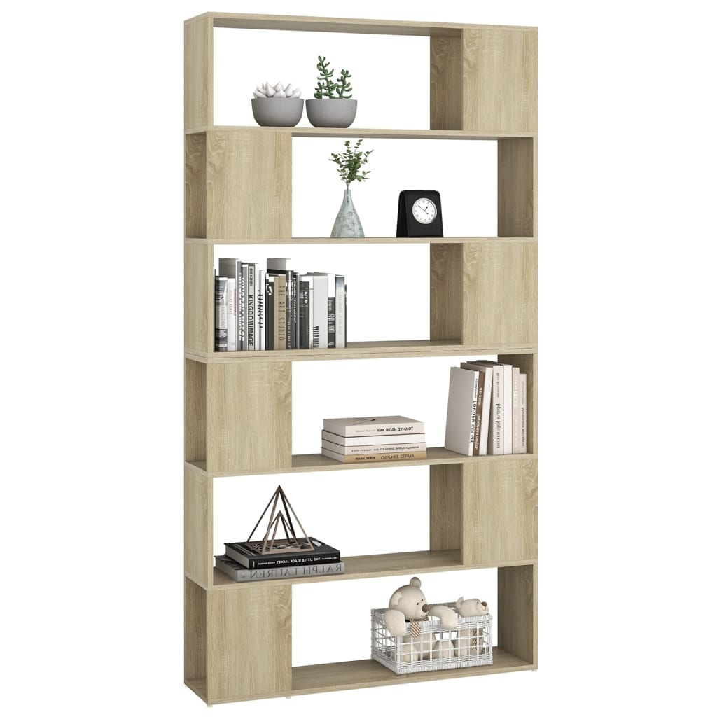 Display Shelf Room Divider Sonoma Oak