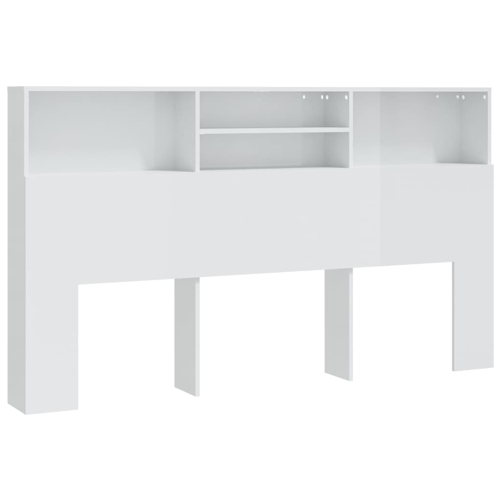 Divan Storage Headboard Gloss White