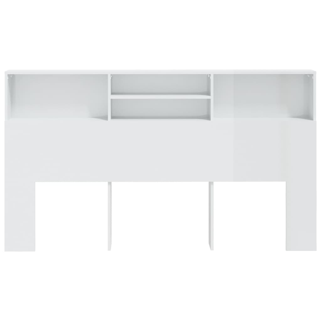 Divan Storage Headboard Gloss White