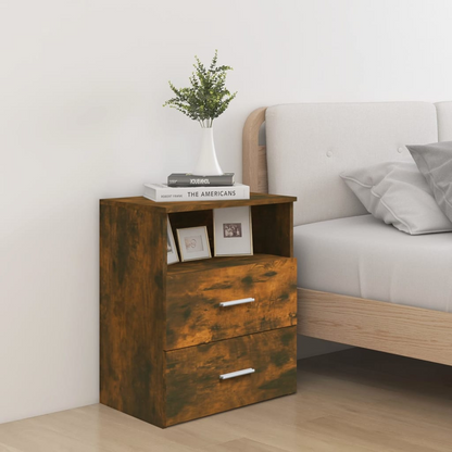 Bedside Cabinet Smoked Oak