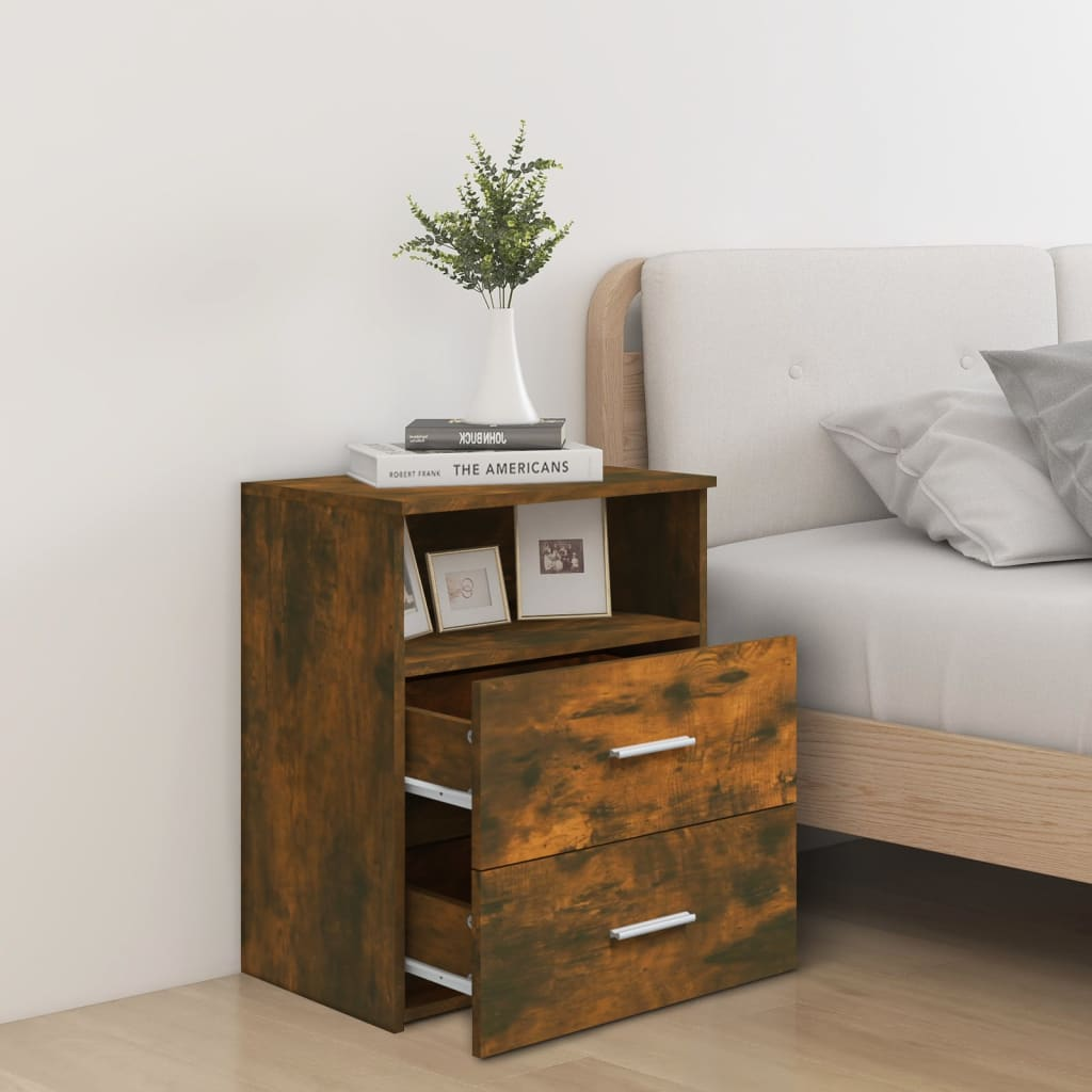 Bedside Cabinet Smoked Oak