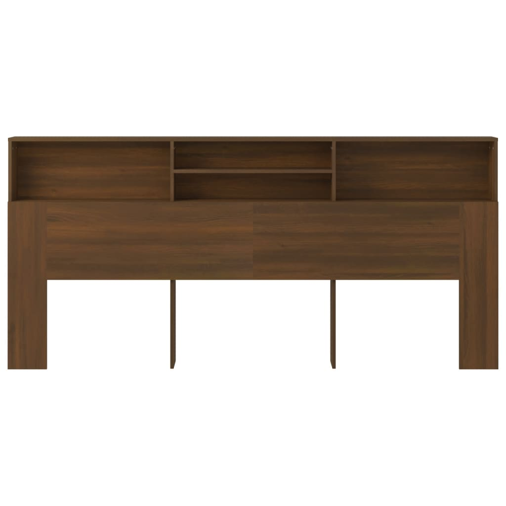 Divan Storage Headboard Brown Oak