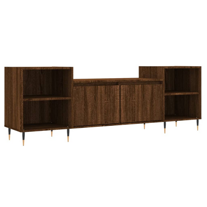 TV Cabinet with Ample Storage Brown Oak