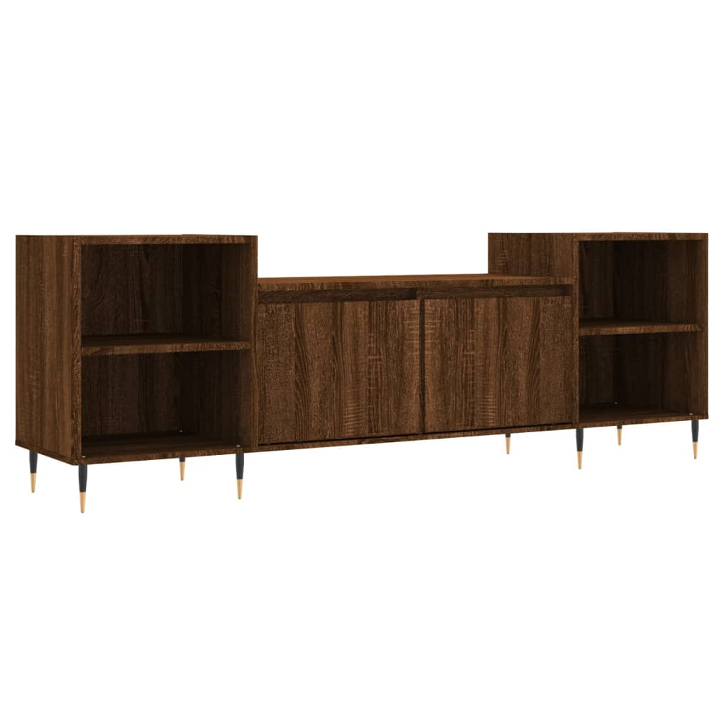 TV Cabinet with Ample Storage Brown Oak