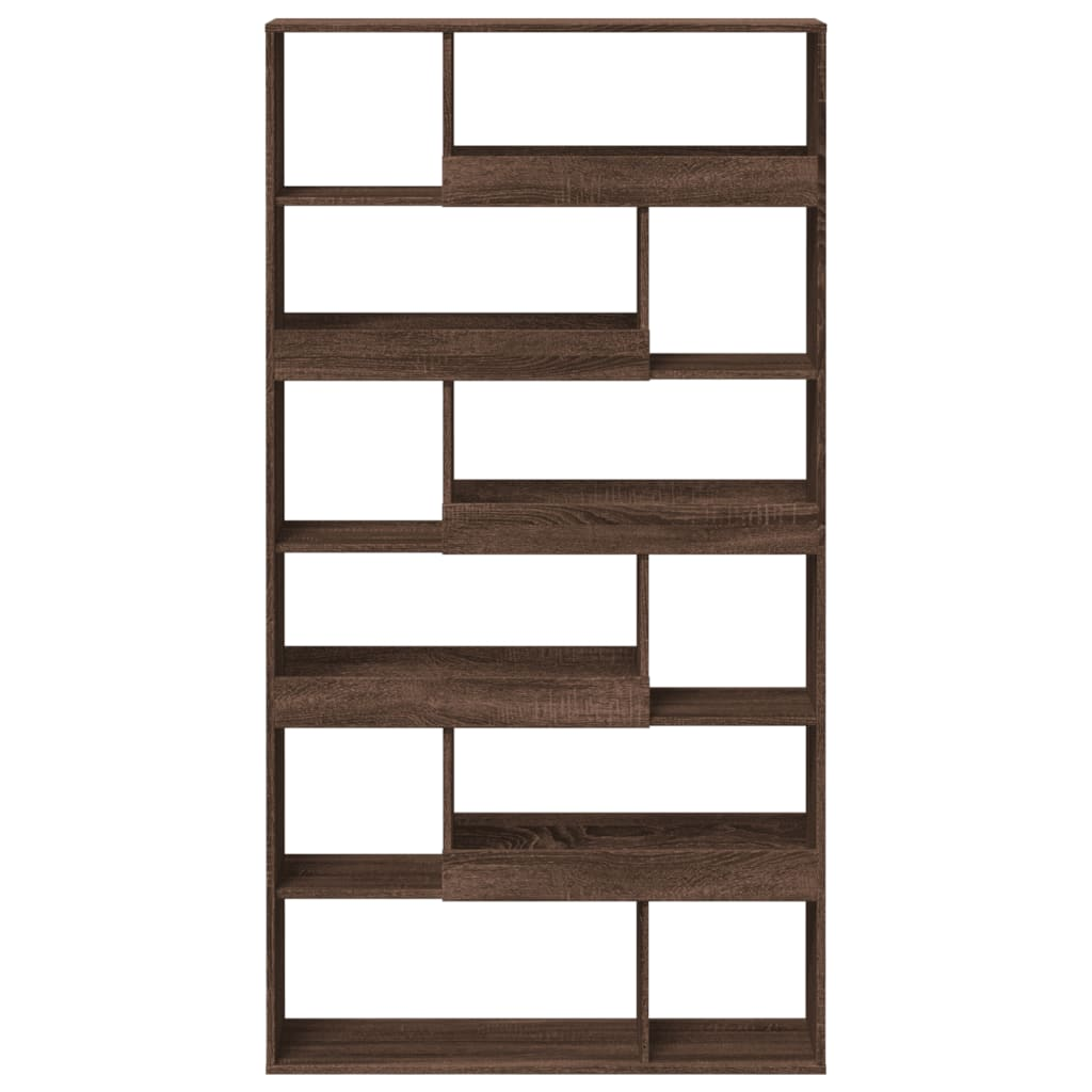 Display Shelf Room Divider Brown Oak