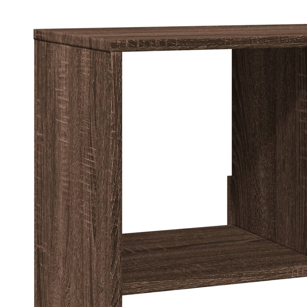 Display Shelf Room Divider Brown Oak